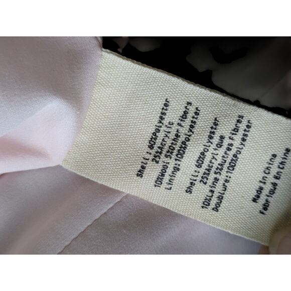 L’AGENCE Kenzie Double Breasted Blazer in Pink Ivory Tweed in Size 6 Houndstooth - Picture 6 of 11